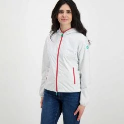 SAVE THE DUCK GIACCA STELLA DONNA Bianco -Tendenza Italia save the duck d36670wwind giacca con cappuccio stella donna giacconi donna 044997501 00000 3
