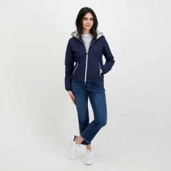 SAVE THE DUCK GIACCA STELLA DONNA Blu -Tendenza Italia save the duck d36670wwind giacca con cappuccio stella donna giacconi donna 044997601 90000 6