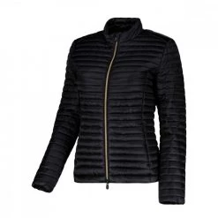 SAVE THE DUCK PIUMINO COLLO BIKER IRIS DONNA Nero