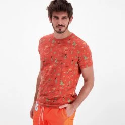 SCOTCH & SODA T-SHIRT STAMPA ALL OVER MAUI Rosso -Tendenza Italia scotch soda 149059 t shirt stampa all over maui casual uomo 038166101 0217 3