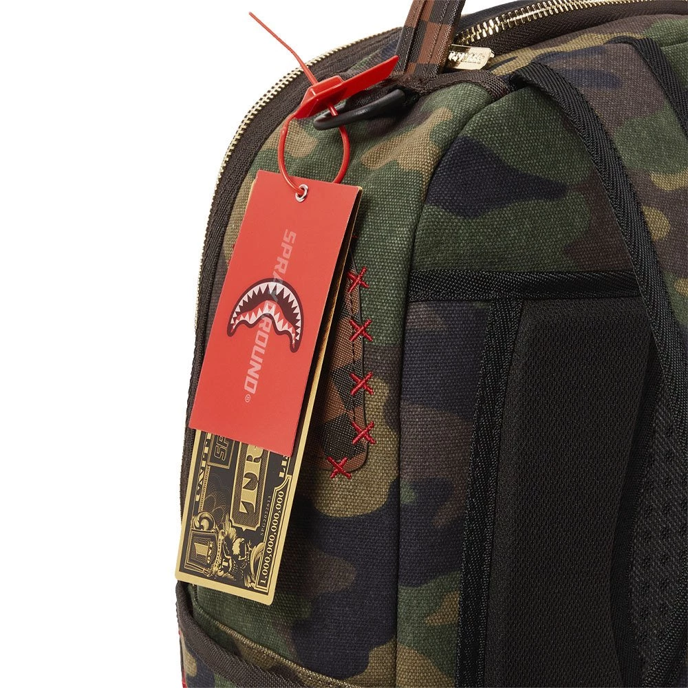 SPRAYGROUND ZAINO SHARK SHAPE CHECK Verde 8 SPRAYGROUND ZAINO SHARK SHAPE CHECK Verde - immagine 6