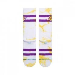 STANCE CALZE LAKERS DYED Bianco 6 STANCE CALZE LAKERS DYED Bianco -Tendenza Italia stance a556c21lak calze lakers dyed abbigliamento basket uomo 043737201 gld 2