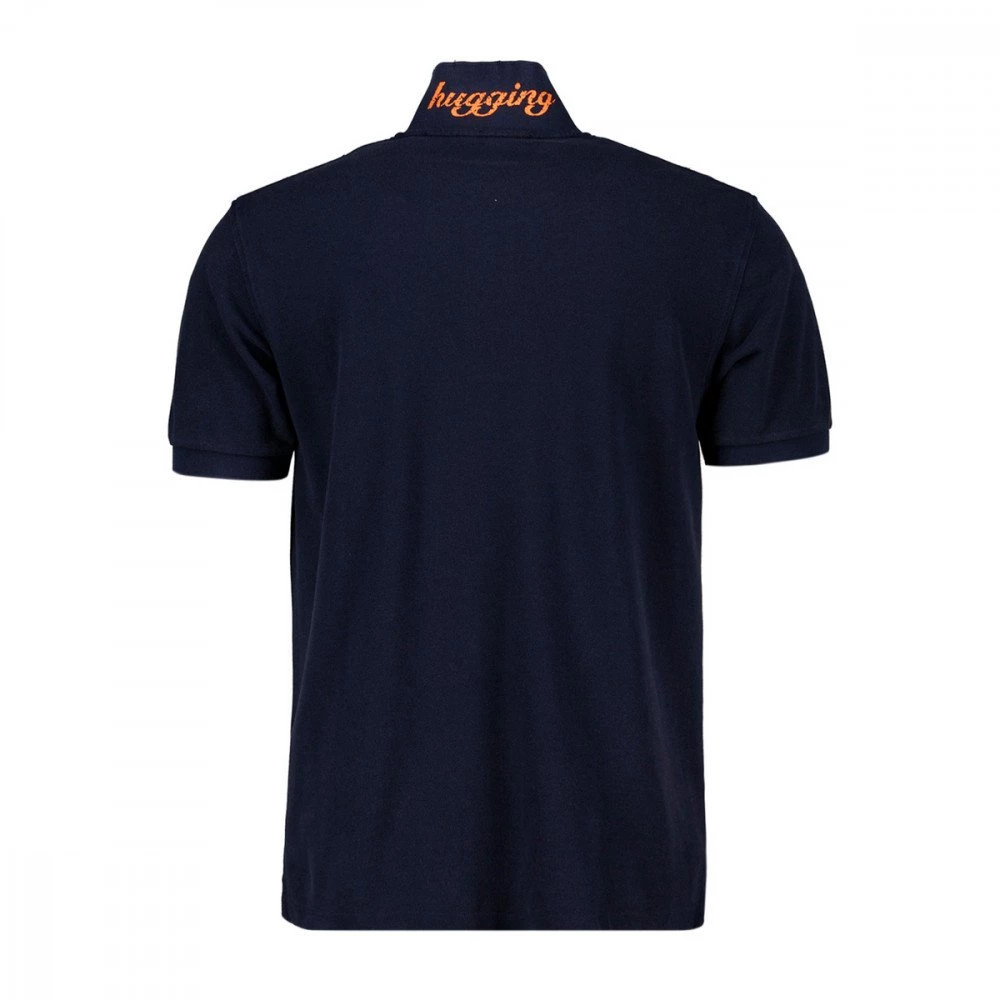 SUN 68 POLO VINTAGE SOLID CON ROTTURE Blu - immagine 2