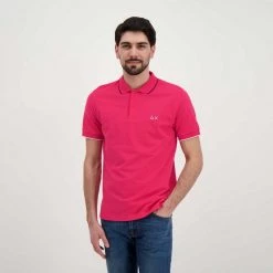 SUN 68 POLO CON PIPING Fucsia -Tendenza Italia sun 68 a32110 polo con piping casual uomo 044816001 20 4