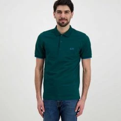 SUN 68 POLO CON PIPING Verde 8 SUN 68 POLO CON PIPING Verde -Tendenza Italia sun 68 a32110 polo con piping casual uomo 044816101 50 2