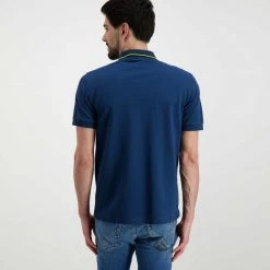 SUN 68 POLO CON PIPING Blu -Tendenza Italia sun 68 a32110 polo con piping casual uomo 044816301 80 3