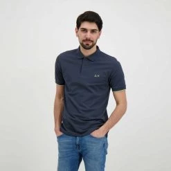 SUN 68 POLO CON PIPING Nero -Tendenza Italia sun 68 a32110 polo con piping casual uomo 044816401 99 4