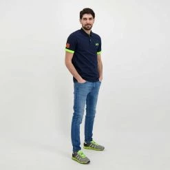 SUN 68 POLO MACRO LOGO FLUO Blu -Tendenza Italia sun 68 a32120 polo macro logo fluo casual uomo 044817001 07 6