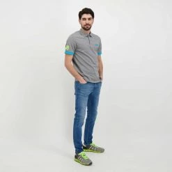 SUN 68 POLO MACRO LOGO FLUO Grigio 13 SUN 68 POLO MACRO LOGO FLUO Grigio -Tendenza Italia sun 68 a32120 polo macro logo fluo casual uomo 044817201 34 6