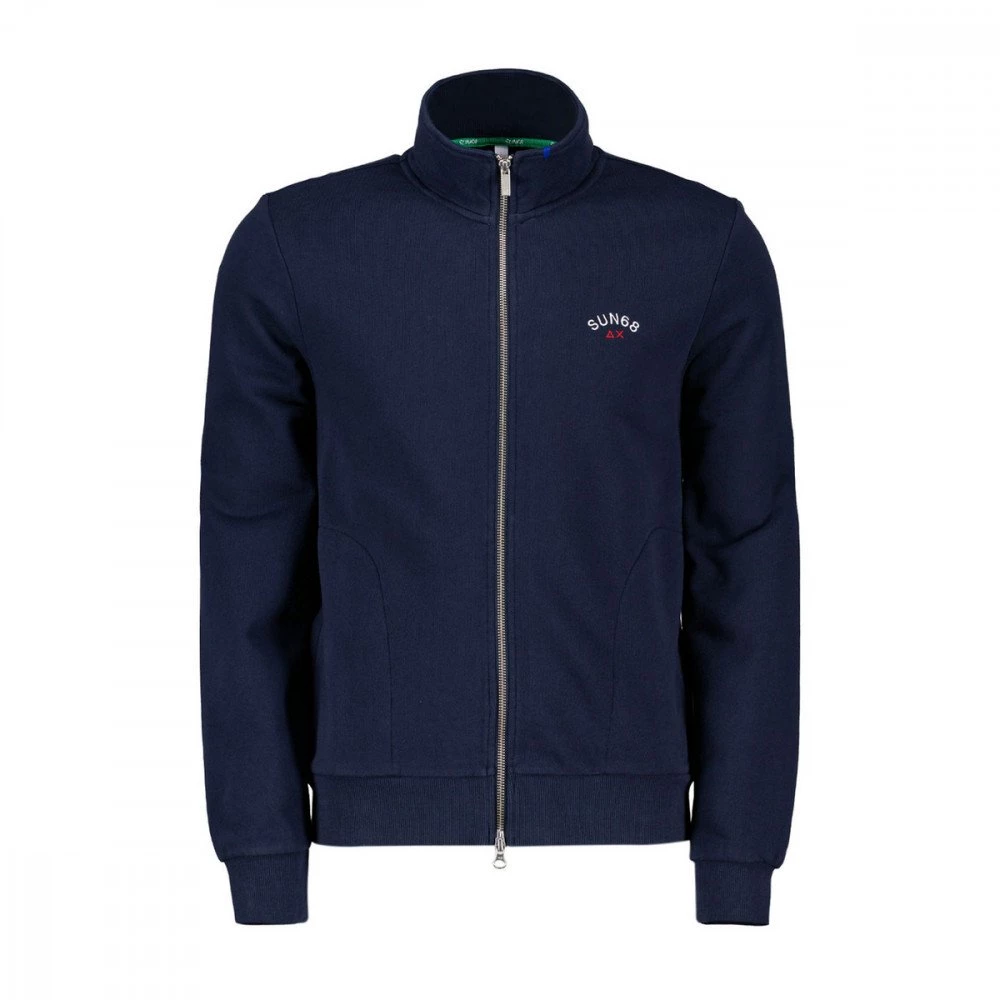 SUN 68 FELPA FULL ZIP MINI LOGO Blu 3 SUN 68 FELPA FULL ZIP MINI LOGO Blu