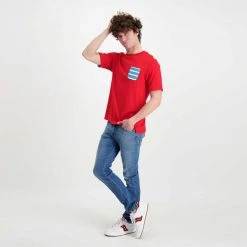 SUN 68 T-SHIRT TASCHINO A RIGHE Rosso 11 SUN 68 T-SHIRT TASCHINO A RIGHE Rosso -Tendenza Italia sun 68 t32102 t shirt taschino a righe casual uomo 044863701 30 5