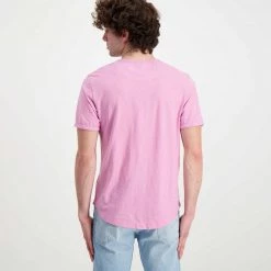 SUN 68 T-SHIRT COTONE FIAMMATO LOGO Viola -Tendenza Italia sun 68 t32112 t shirt cotone fiammato logo casual uomo 044863801 24 3