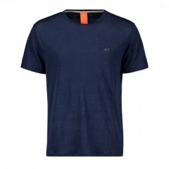 SUN 68 T-SHIRT IN LINO Blu