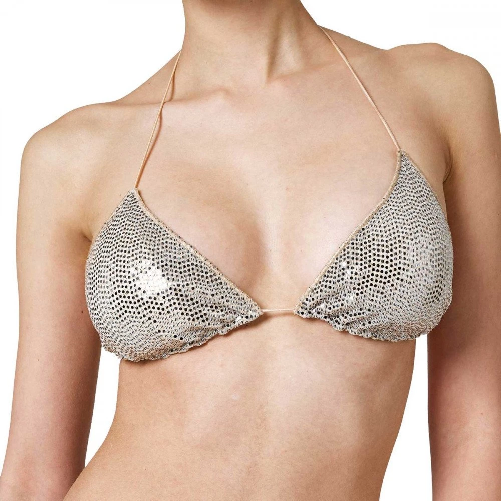 SUNDEK TRIANGOLO PAILETTES JENNIFER DONNA Oro 5 SUNDEK TRIANGOLO PAILETTES JENNIFER DONNA Oro - immagine 3