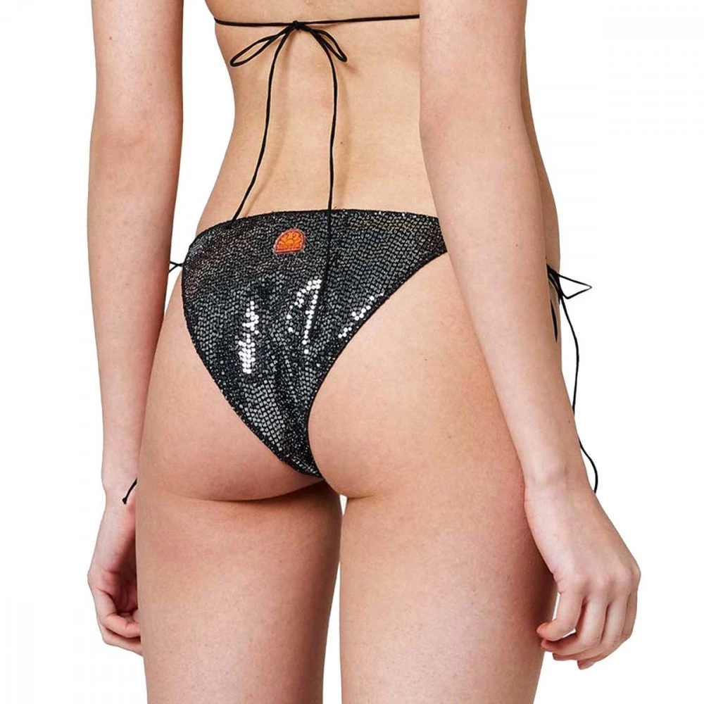 SUNDEK SLIP REGOLABILE PAILETTES ANITA DONNA Nero 4 SUNDEK SLIP REGOLABILE PAILETTES ANITA DONNA Nero - immagine 2