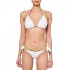 SUNDEK BIKINI TRIANGOLO AMERICANO E SLIP REGOLABILE DONNA Bianco