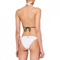 SUNDEK BIKINI TRIANGOLO AMERICANO E SLIP REGOLABILE DONNA Bianco -Tendenza Italia sundek w817knl30rb bikini triangolo americano slip fiocco donna mare donna 045087701 00639 2