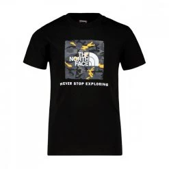 THE NORTH FACE T-SHIRT LOGO BOX BAMBINO Nero