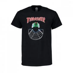 THRASHER T-SHIRT DOUBLES Nero