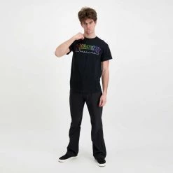 THRASHER T-SHIRT OUTLINED RAIBOW MAG -Tendenza Italia thrasher 311550 t shirt outlined raibow mag street style uomo 044800701 blk 5