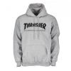 THRASHER FELPA CON CAPPUCCIO SKATE MAG Grigio