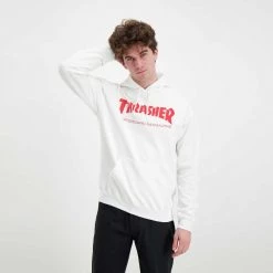 THRASHER FELPA CON CAPPUCCIO SKATE MAG -Tendenza Italia thrasher 312671 felpa con cappuccio skate mag street style uomo 044800801 whre 5