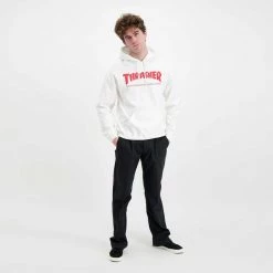 THRASHER FELPA CON CAPPUCCIO SKATE MAG -Tendenza Italia thrasher 312671 felpa con cappuccio skate mag street style uomo 044800801 whre 6