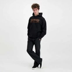 THRASHER FELPA CON CAPPUCCIO OUTLINED -Tendenza Italia thrasher 314275 felpa con cappuccio outlined street style uomo 044800901 bkor 6