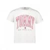 TOMMY HILFIGER T-SHIRT CROP VARSITY BAMBINA Bianco