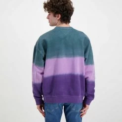 TOMMY JEANS FELPA GIROCOLLO TIE DYE Multicolor -Tendenza Italia tommy jeans dm0dm12377 felpa girocollo tie dye casual uomo 045117101 vlk 4