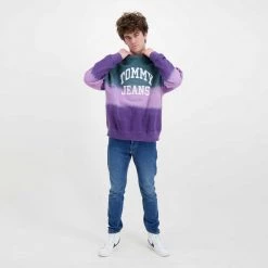 TOMMY JEANS FELPA GIROCOLLO TIE DYE Multicolor -Tendenza Italia tommy jeans dm0dm12377 felpa girocollo tie dye casual uomo 045117101 vlk 6