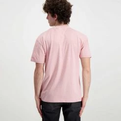 TOMMY JEANS T-SHIRT D2 TINY LINEAR Rosa -Tendenza Italia tommy jeans dm0dm12852 t shirt d2 tiny linear casual uomo 045110201 th9 4