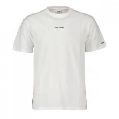 TOMMY JEANS T-SHIRT D2 TINY LINEAR Bianco