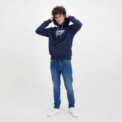 TOMMY JEANS FELPA CON CAPPUCCIO ENTRY Blu -Tendenza Italia tommy jeans dm0dm12941 felpa con cappuccio entry casual uomo 045111201 c87 6