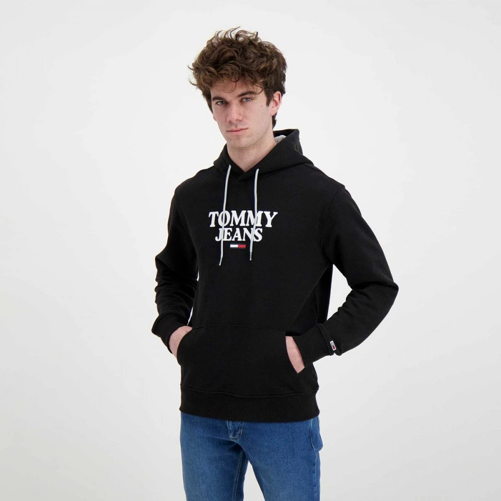TOMMY JEANS FELPA CON CAPPUCCIO ENTRY Nero 7 TOMMY JEANS FELPA CON CAPPUCCIO ENTRY Nero - immagine 5