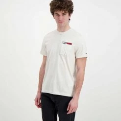 TOMMY JEANS T-SHIRT ESSENTIAL TASCHINO -Tendenza Italia tommy jeans dm0dm13063 t shirt essential taschino casual uomo 045111501 ybr 2
