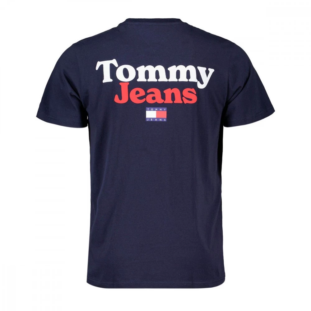 TOMMY JEANS T-SHIRT LOGO RETRO Blu 4 TOMMY JEANS T-SHIRT LOGO RETRO Blu - immagine 2