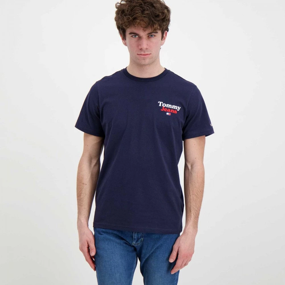 TOMMY JEANS T-SHIRT LOGO RETRO Blu 5 TOMMY JEANS T-SHIRT LOGO RETRO Blu - immagine 3