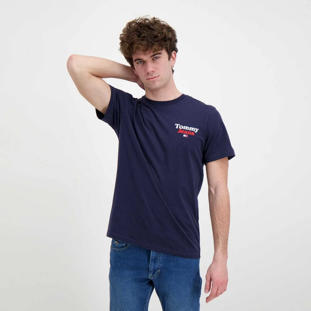 TOMMY JEANS T-SHIRT LOGO RETRO Blu 7 TOMMY JEANS T-SHIRT LOGO RETRO Blu - immagine 5