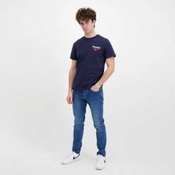 TOMMY JEANS T-SHIRT LOGO RETRO Blu 13 TOMMY JEANS T-SHIRT LOGO RETRO Blu -Tendenza Italia tommy jeans dm0dm13293 t shirt back graphic casual uomo 045112101 c87 6