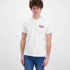 TOMMY JEANS T-SHIRT LOGO RETRO Bianco -Tendenza Italia tommy jeans dm0dm13293 t shirt back graphic casual uomo 045112201 ybr 3
