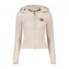 TOMMY JEANS CARDIGAN FULL ZIP CON CAPPUCCIO DONNA Beige -Tendenza Italia tommy jeans dw0dw11717 cardigan full zip con cappuccio donna casual donna 045108601 ace 1