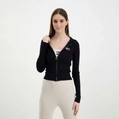 TOMMY JEANS CARDIGAN FULL ZIP CON CAPPUCCIO DONNA Nero 12 TOMMY JEANS CARDIGAN FULL ZIP CON CAPPUCCIO DONNA Nero -Tendenza Italia tommy jeans dw0dw11717 cardigan full zip con cappuccio donna casual donna 045108701 bds 5