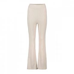 TOMMY JEANS PANTALONI A TRAPEZIO CON LOGO DONNA Beige