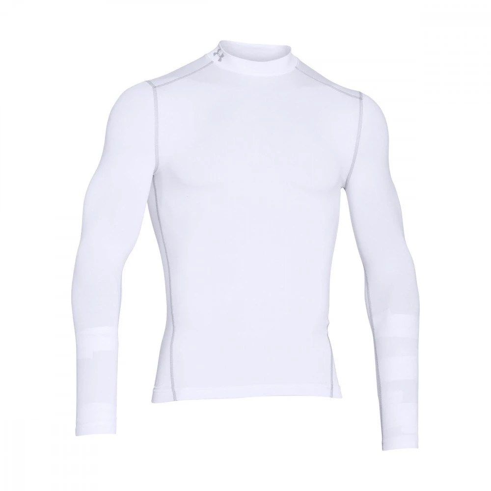 UNDER ARMOUR MAGLIA MANICA LUNGA COLDGEAR® ARMOUR COMPRESSION Bianco