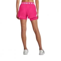 UNDER ARMOUR SHORT PLAY-UP 2IN1 DONNA Fucsia -Tendenza Italia under armour 1351981 short play up 2in1 donna abbigliamento training e palestra donna 044897201 695 4