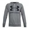 UNDER ARMOUR FELPA CON CAPPUCCIO BIG LOGO Grigio