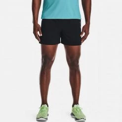 UNDER ARMOUR SHORT SPEEDPOCKET 5'' Nero -Tendenza Italia under armour 1361486 short speedpocket 5 abbigliamento running uomo 042857101 001 3