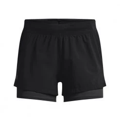 UNDER ARMOUR SHORT ISOCHILL 2IN1 DONNA Nero