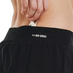 UNDER ARMOUR SHORT ISOCHILL 2IN1 DONNA Nero -Tendenza Italia under armour 1361582 short isochill 2in1 donna abbigliamento running donna 044938801 001 5